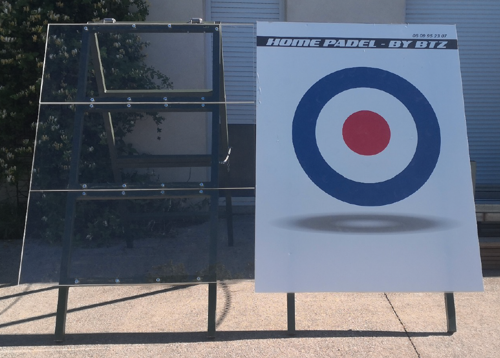 Mur d’entraînement de padel HOME PADEL BY BTZ avec cible